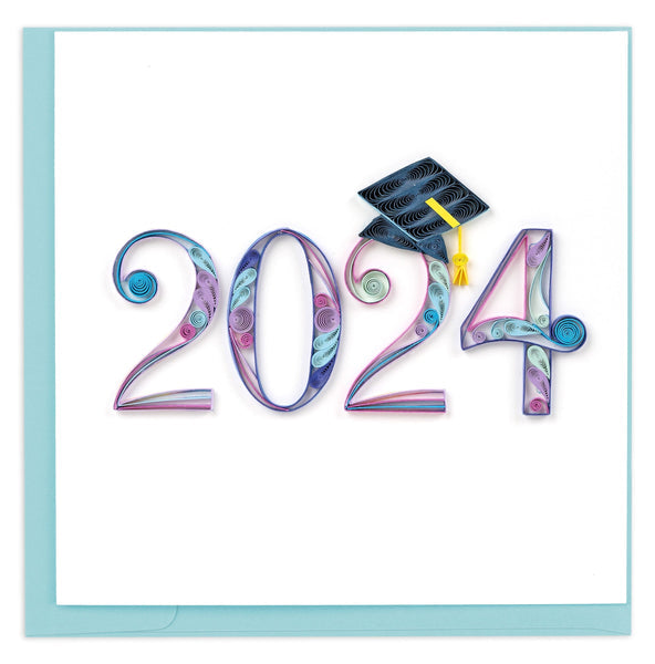Quilled 2024 Grad Greeting Card