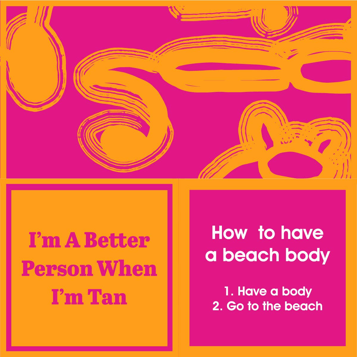 Drinks on Me Napkin: Beach Body