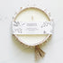 Carolina Fraser Fir White Round Beaded Candle Bowl 16 oz