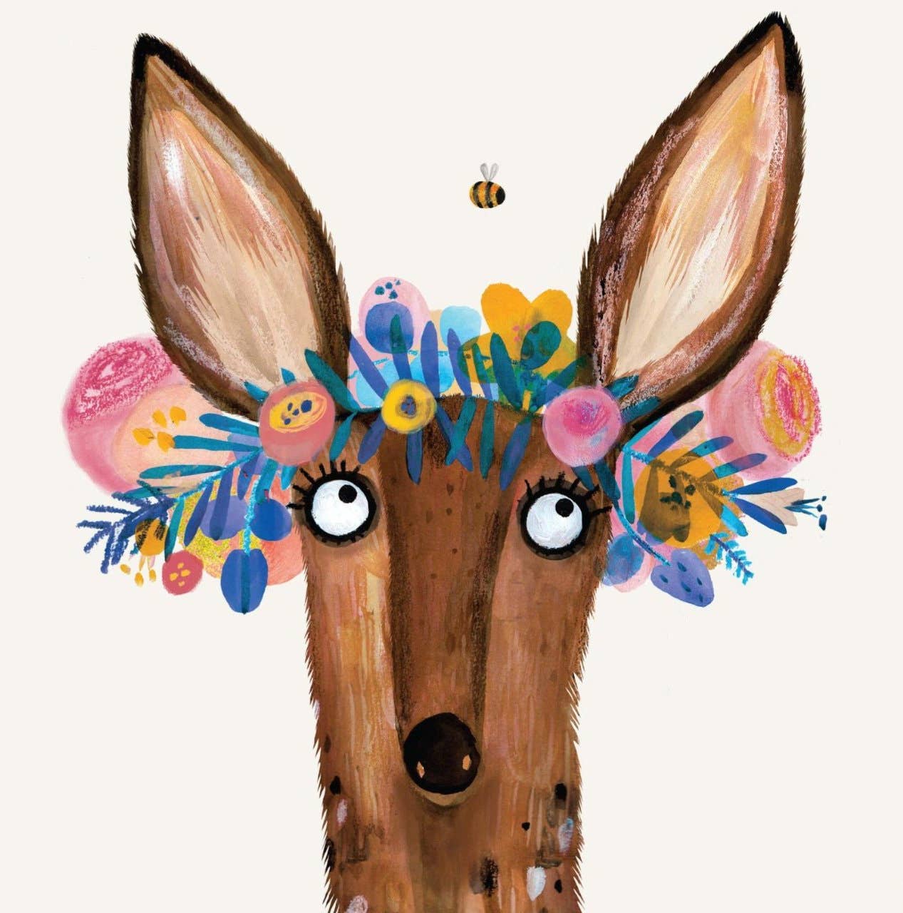 Deer With Floral Headdress Card
