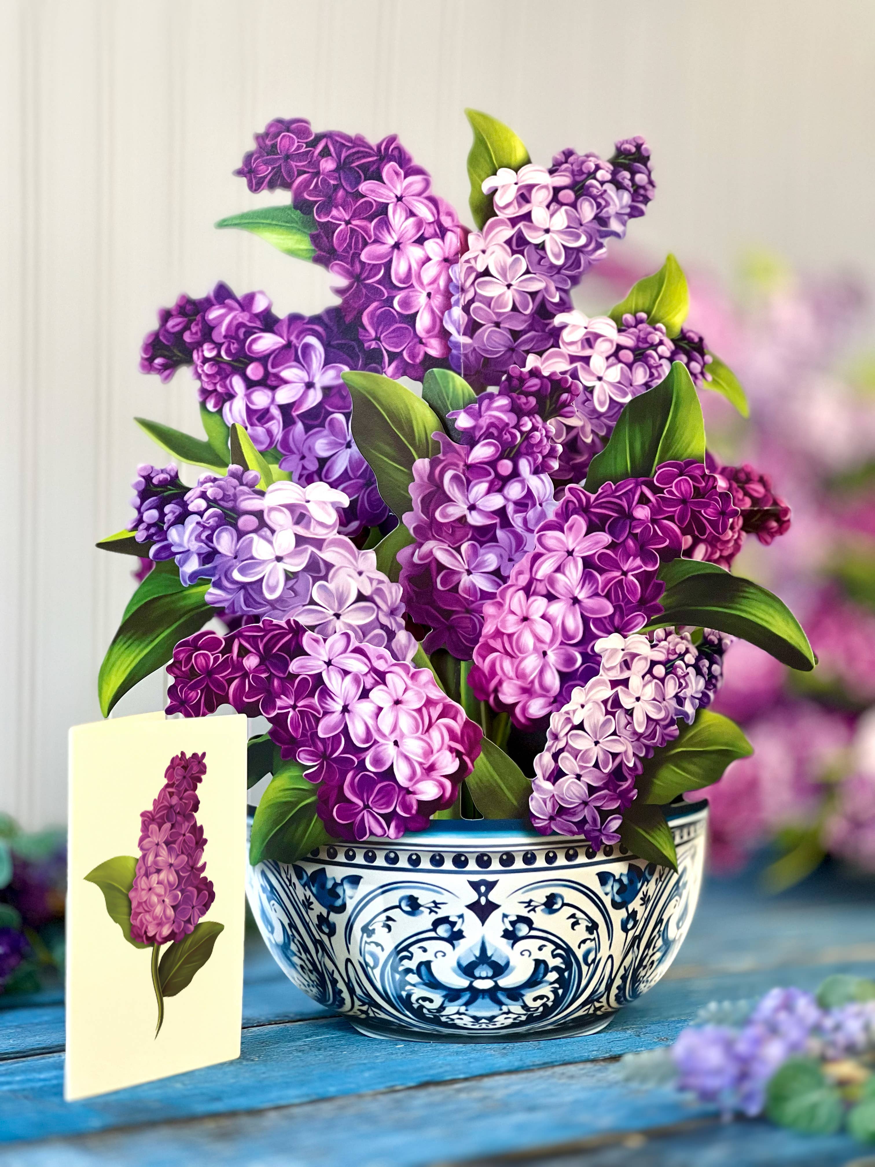 Garden Lilacs Pop-Up Greeting Card