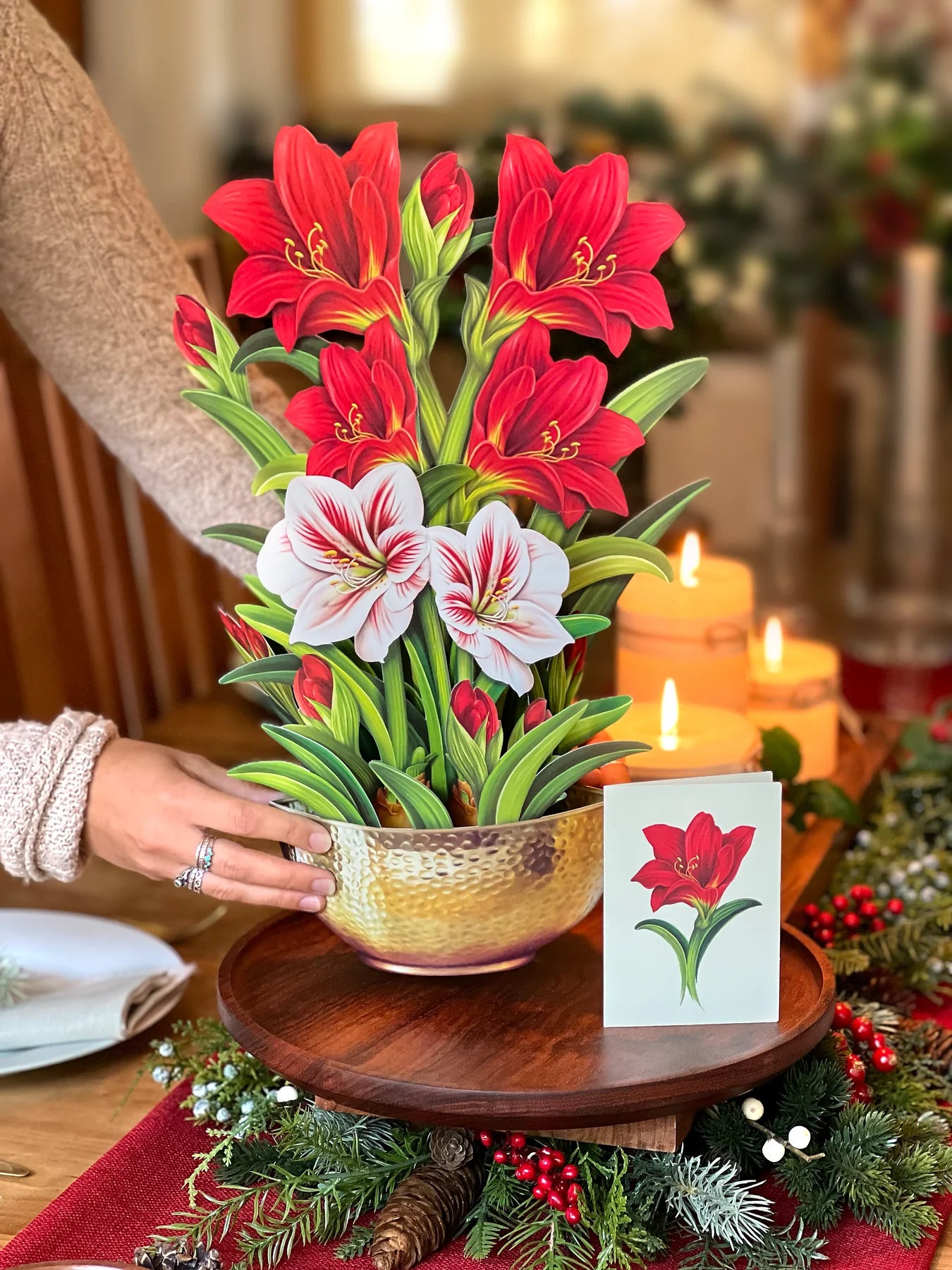 FreshCut Paper Flowers - Scarlet Amaryllis