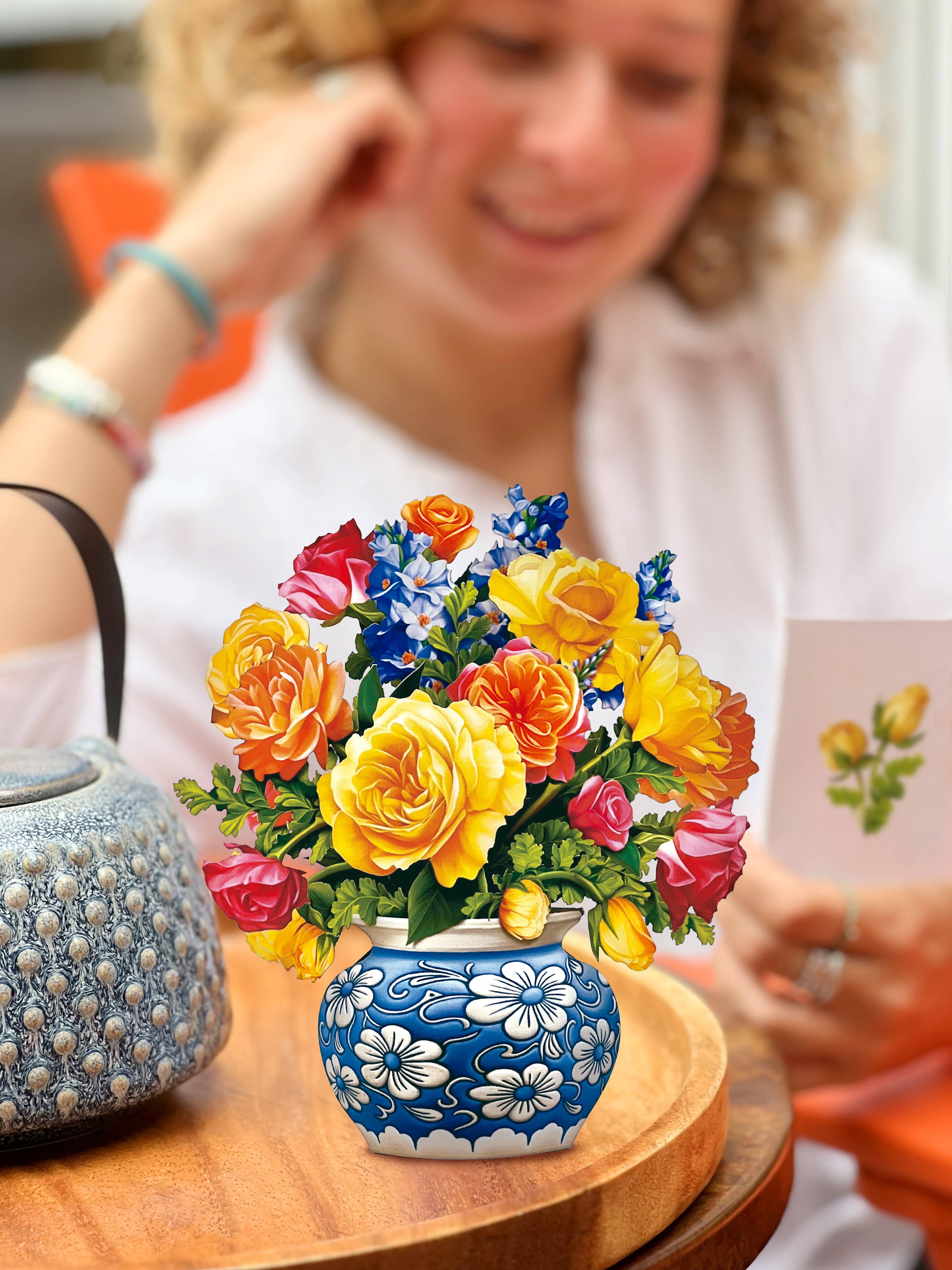 FreshCut Mini Sorbet Roses Pop-Up Card