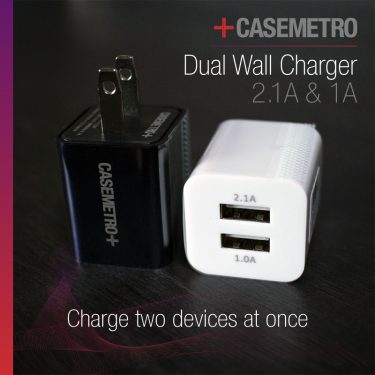 Dual USB-A Wall Charger (White)