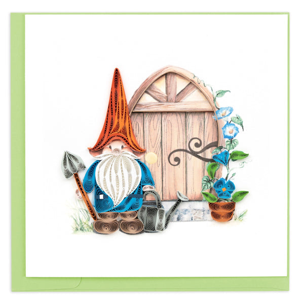 Quilling Garden Gnome Greeting Card