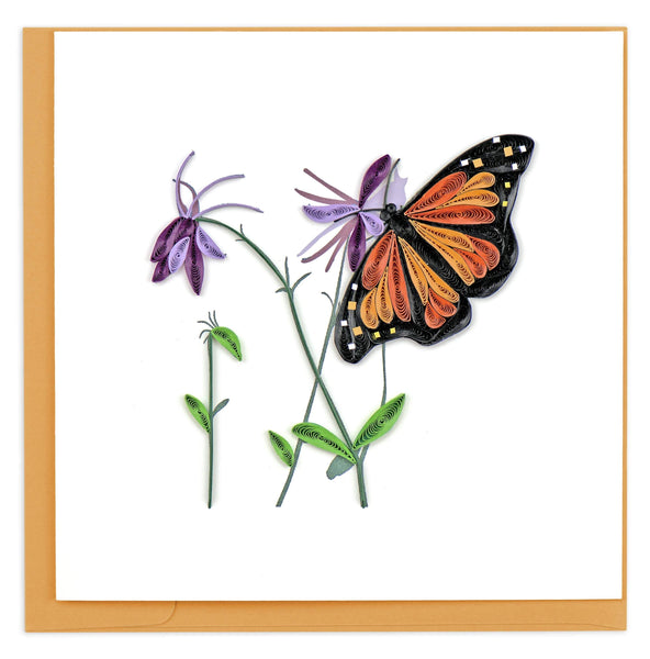 Quilled Monarch Butterfly Greeting Card