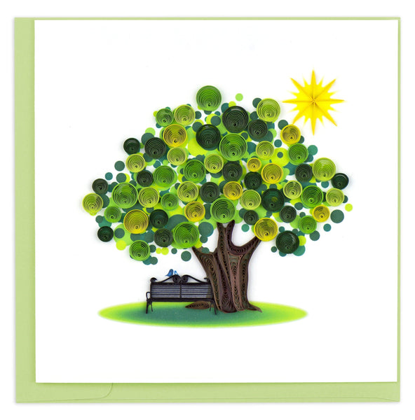 Quilled Sumer Tree Greeting Card