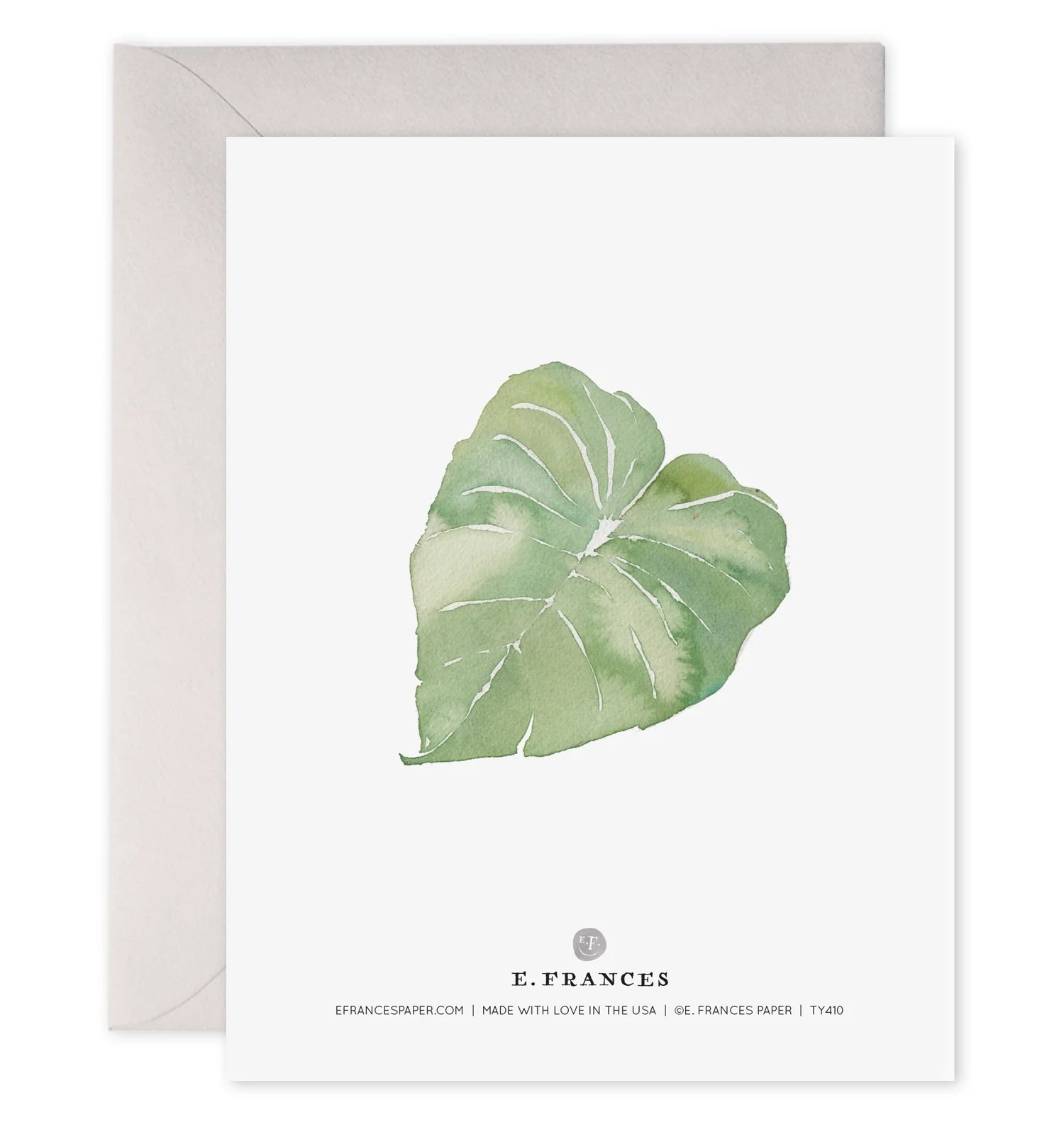 Thank You Leaves Greeting Card