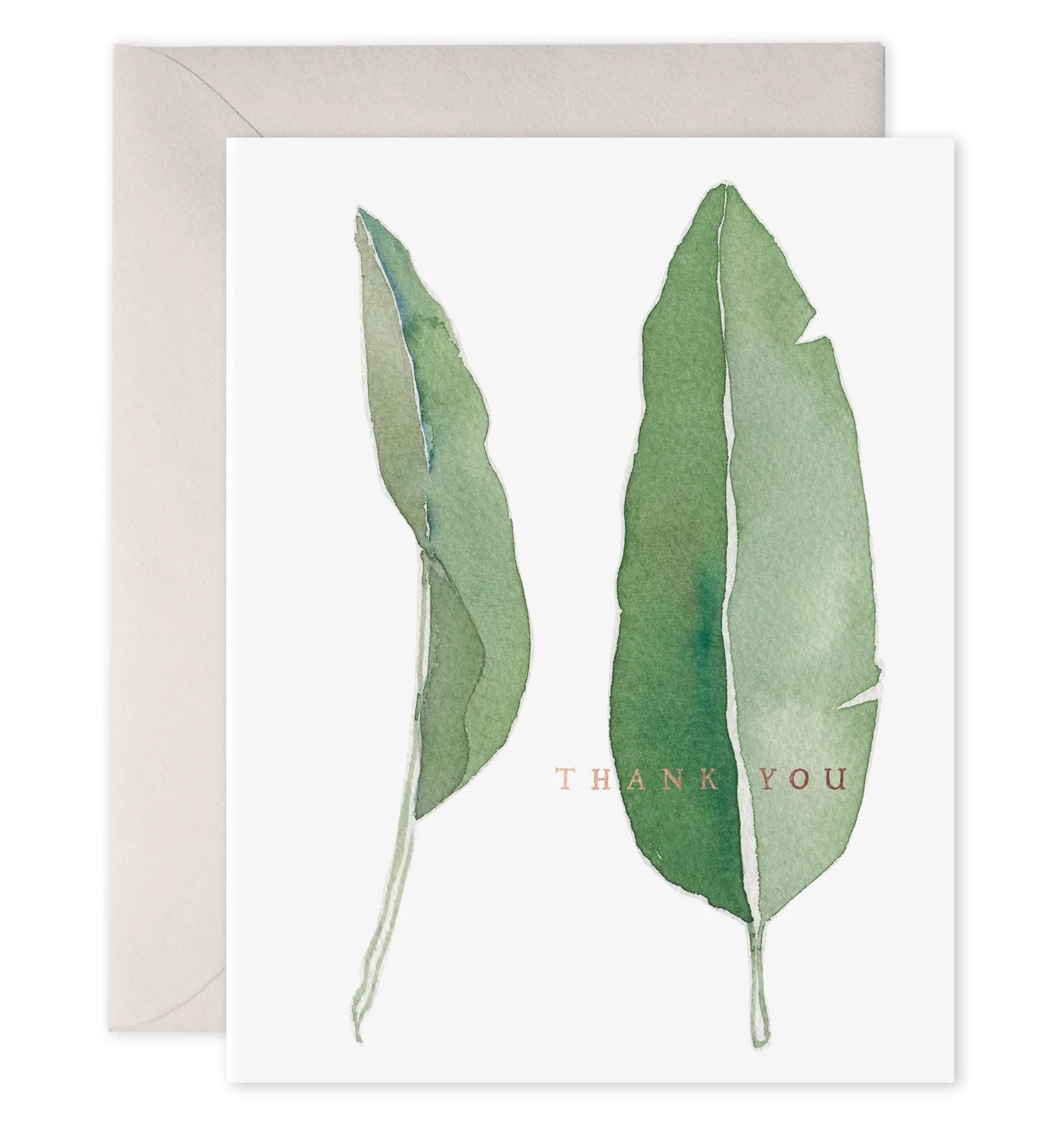 Thank You Leaves Greeting Card