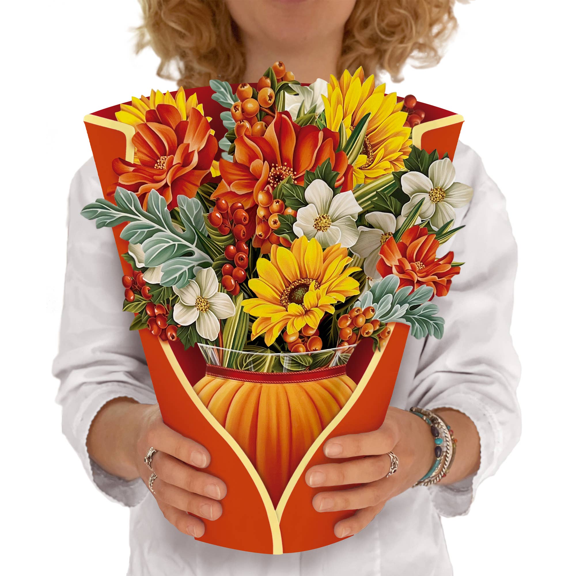 FreshCut Paper Flowers - Harvest Pumpkin