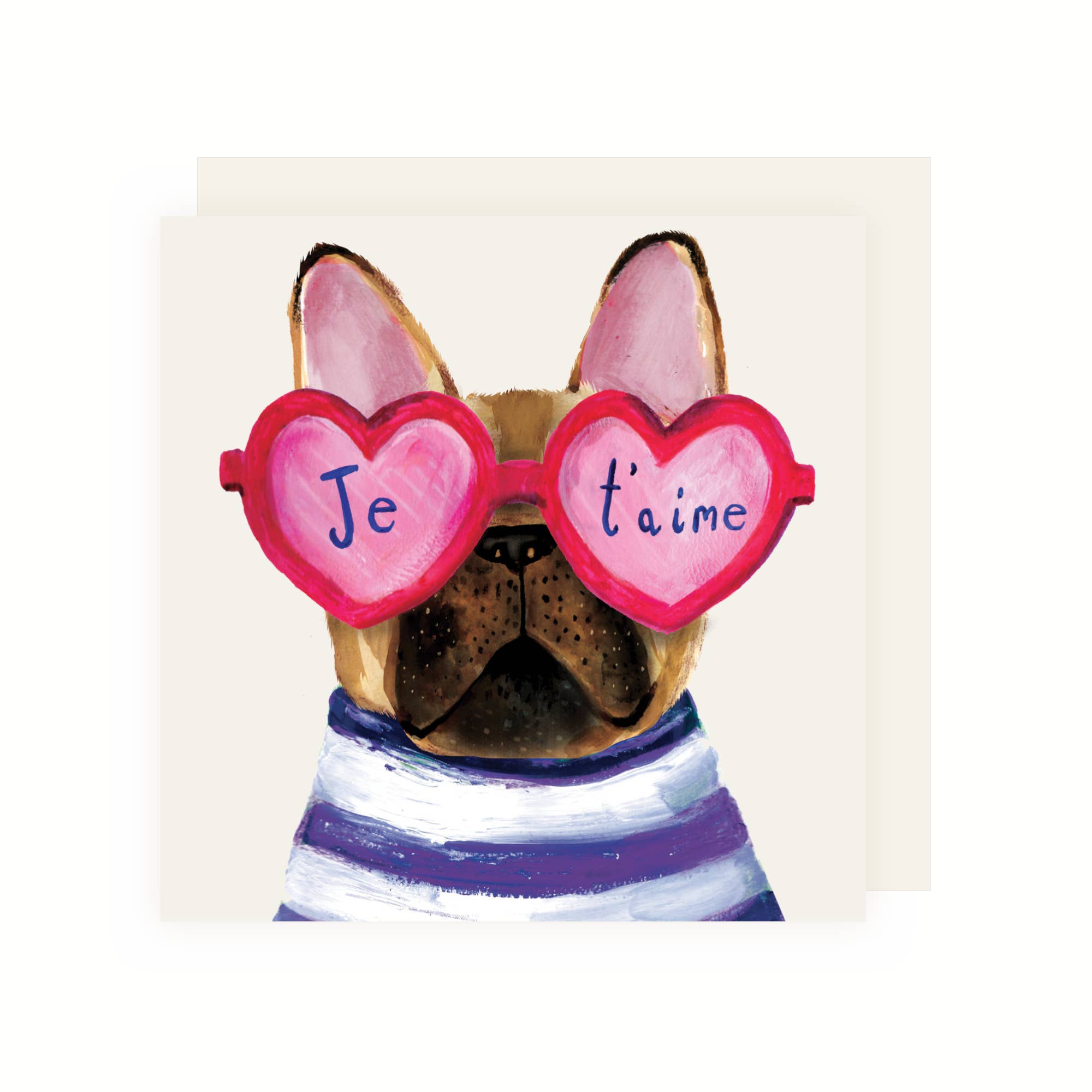 French Bulldog I Love You Card