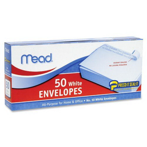 Mead White Letter Envelopes (50ct)