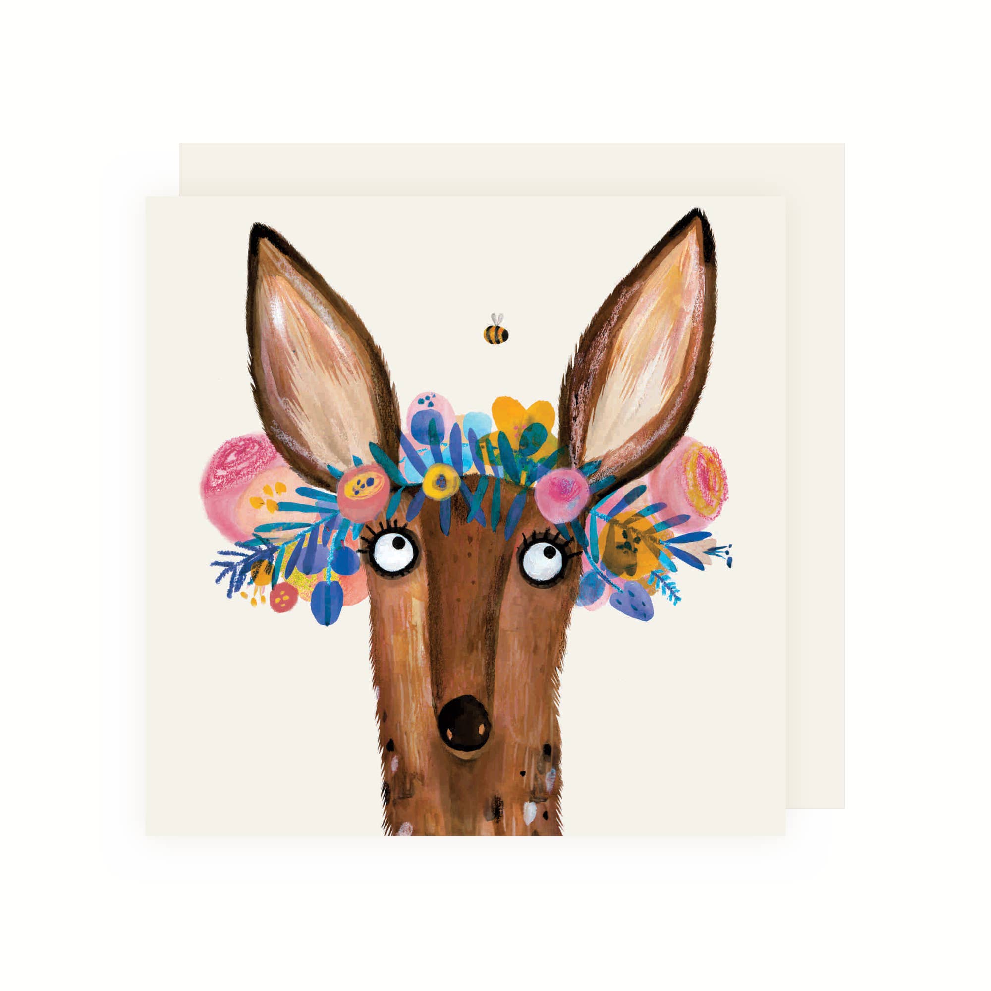Deer With Floral Headdress Card