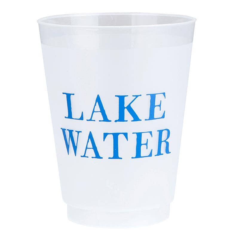 16oz Frosted Cups - Lake Water 8 pack
