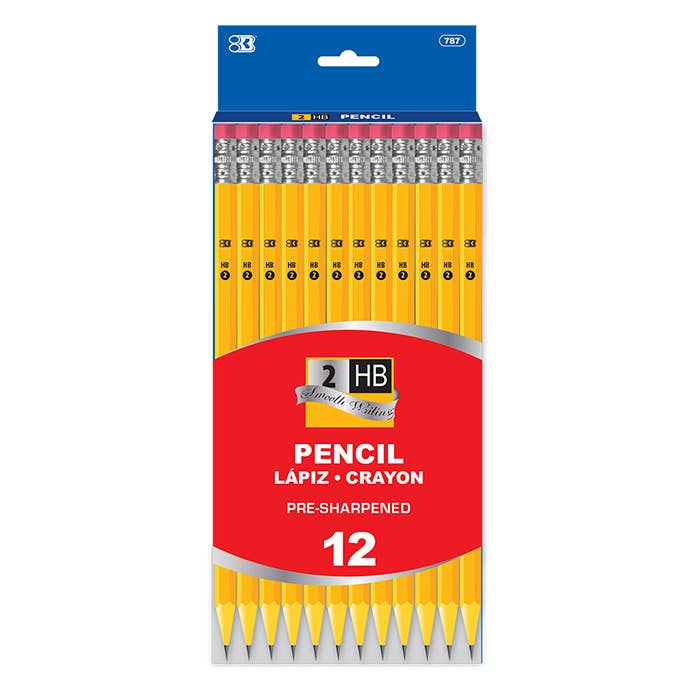 Pre-sharpened #2 Yellow Pencil - Pack of 12