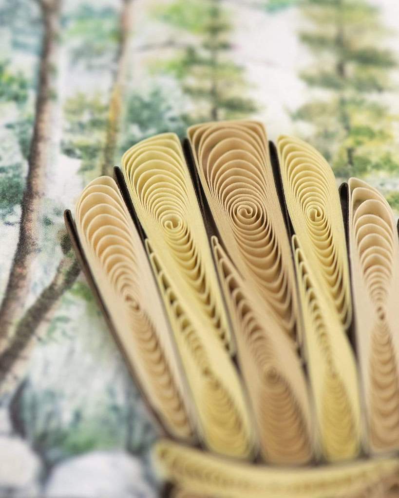 Quilling Adirondack Lake Greeting Card