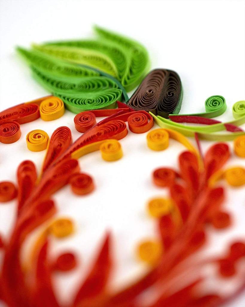 Quilled Decorative Pumpkin Greeting Card