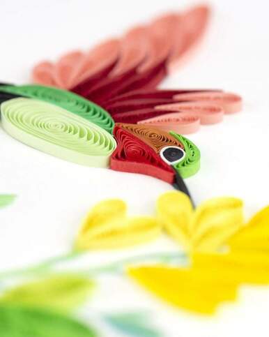 Quilling Hummingbird Greeting Card