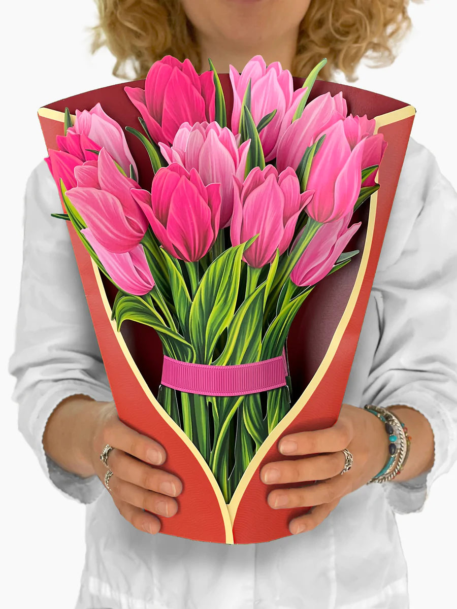 FreshCut Paper Flowers - Pink Tulips