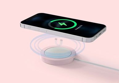 Pink USB-C Magnetic Wireless Charger