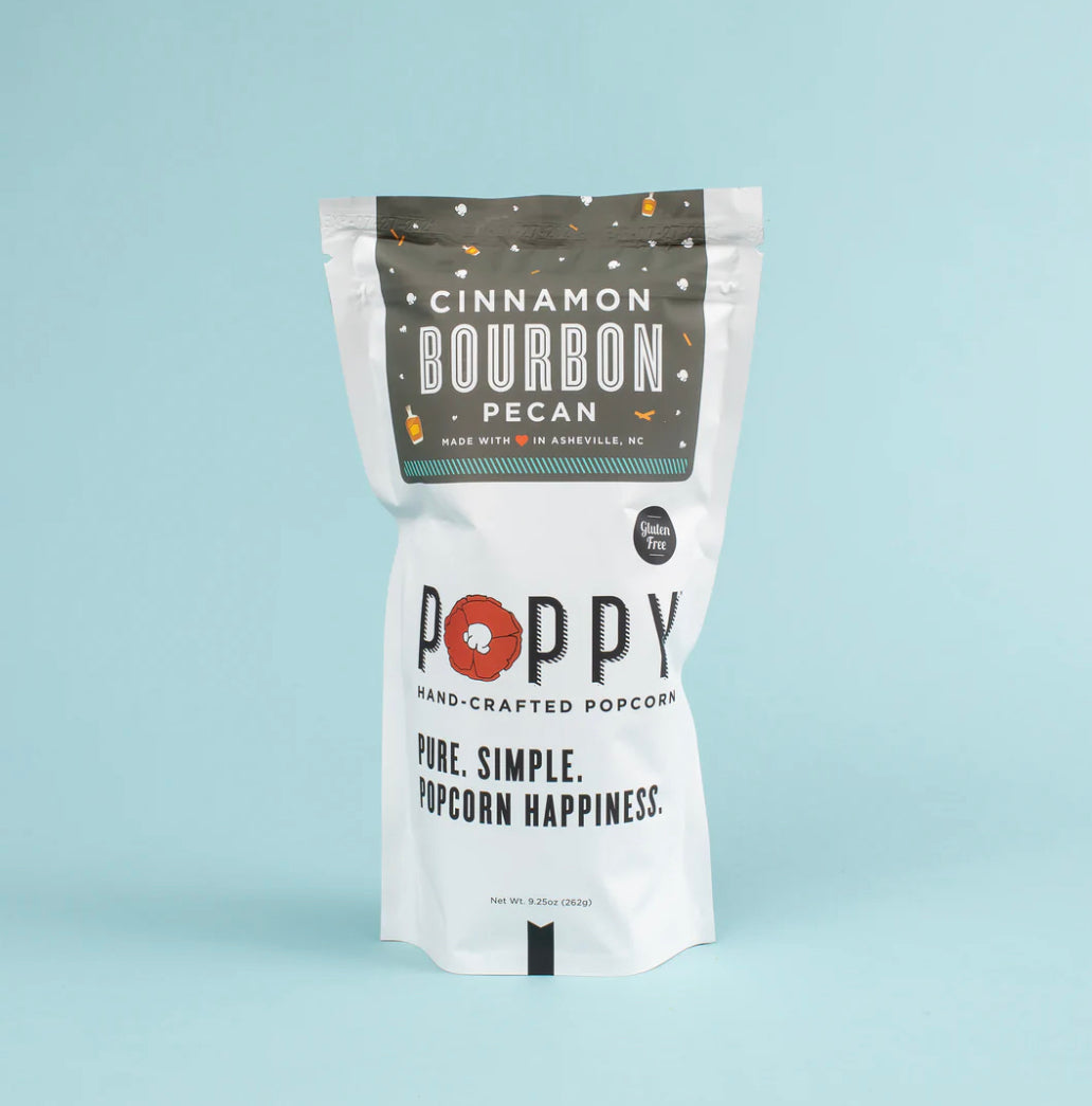 Poppy Popcorn: Cinnamon Bourbon Pecan