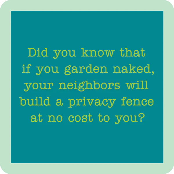 Drinks On Me Coaster - Garden Naked