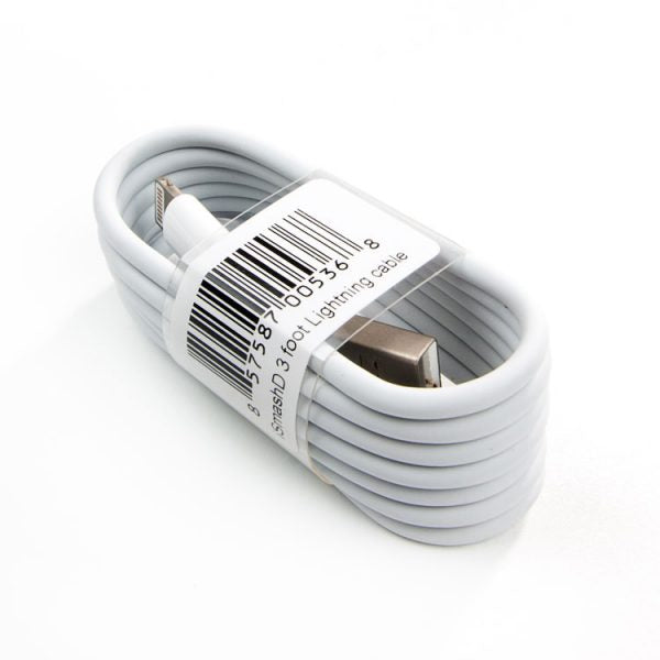 3' White Lightning Cable
